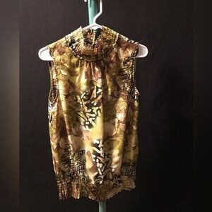 VINTAGE 1980s🪩 GORGEOUS SLEEVELESS SILKY TOP BY SERE NADE SIZE SMALL